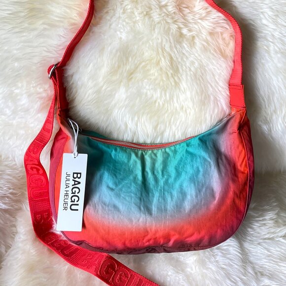 BAGGU Handbags - NWT Medium Crescent Bag - Rain - Julia Heuer Collab